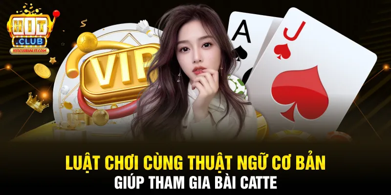 Luật chơi cùng thuật ngữ cơ bản giúp tham gia bài Catte
